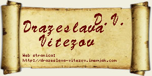 Dražeslava Vitezov vizit kartica